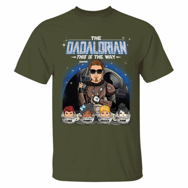 The Dadalorian This Is The Way Custom Shirt For Dad Vr2 - Father's Day Gift - Image 5
