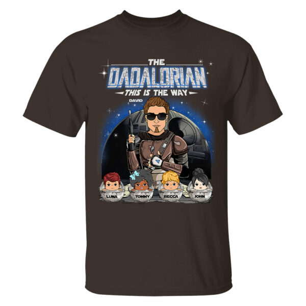 The Dadalorian This Is The Way Custom Shirt For Dad Vr2 - Father's Day Gift - Image 4