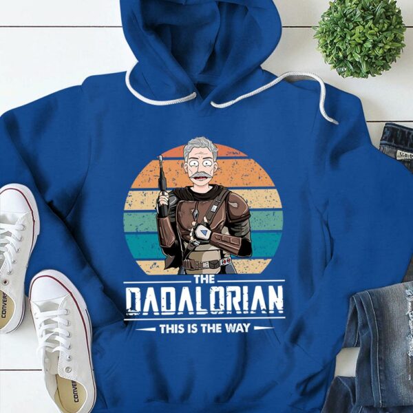 The Dadalorian This Is The Way Custom Shirt Gift For Dad Cartoon Art - Image 6