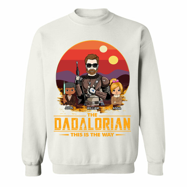 The Dadalorian This Is The Way Custom Shirt Gift For Dad, Gift For Him - Image 7