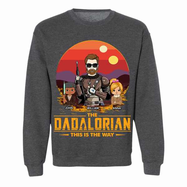 The Dadalorian This Is The Way Custom Shirt Gift For Dad, Gift For Him - Image 6