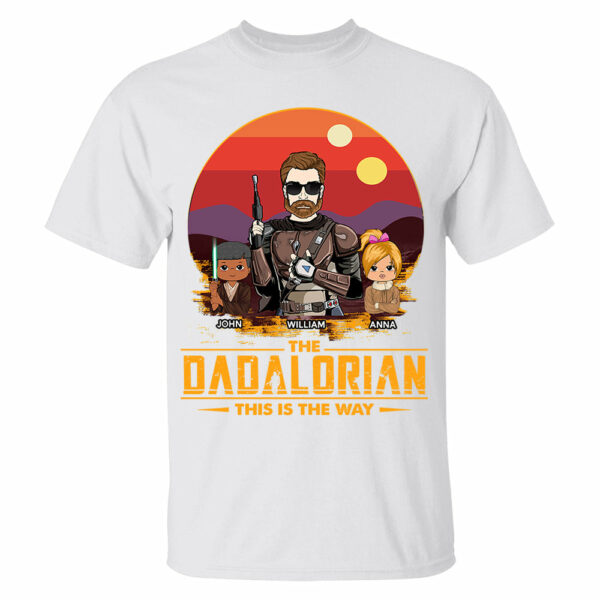 The Dadalorian This Is The Way Custom Shirt Gift For Dad, Gift For Him - Image 4