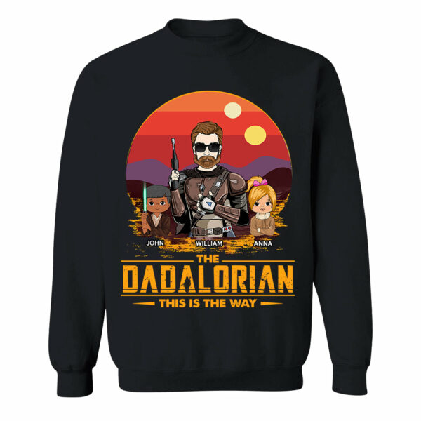 The Dadalorian This Is The Way Custom Shirt Gift For Dad, Gift For Him - Image 5