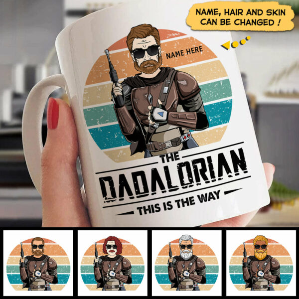 The Dadalorian This Is The Way Personalized Mug For Father Dad - Image 2