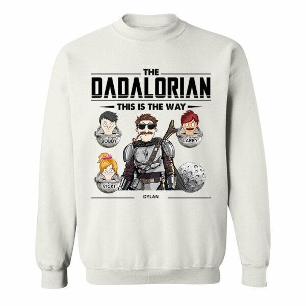 The Dadalorian This Is The Way Personalized Shirt - Best Father's Day Gift for Dad and Papa - Image 5