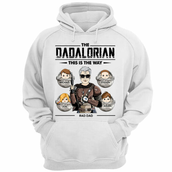 The Dadalorian This Is The Way Personalized Shirt | Best Father's Day Gift for Dad and Papa - Image 5