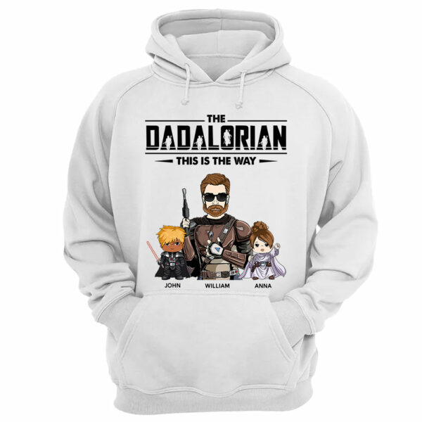The Dadalorian This Is The Way Personalized Shirt Gift For Dad - Custom Nickname With Kids - Image 9