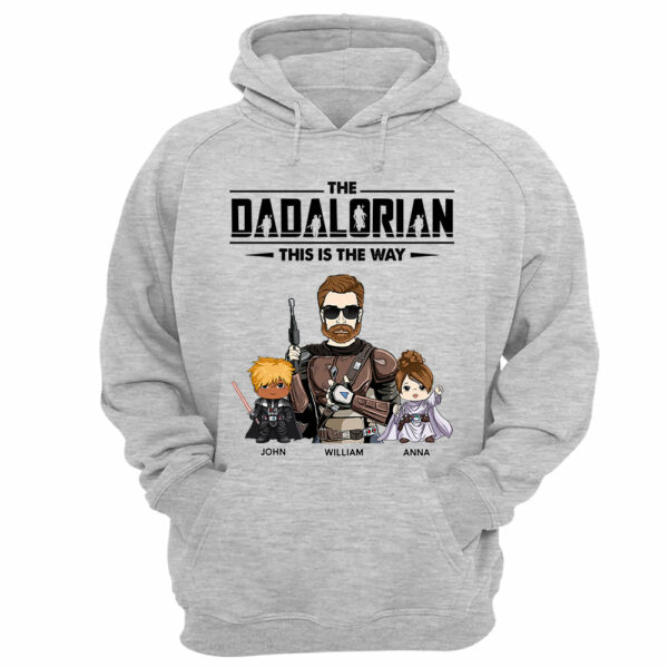 The Dadalorian This Is The Way Personalized Shirt Gift For Dad - Custom Nickname With Kids - Image 10