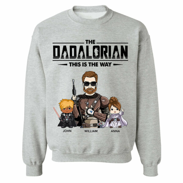 The Dadalorian This Is The Way Personalized Shirt Gift For Dad - Custom Nickname With Kids - Image 13