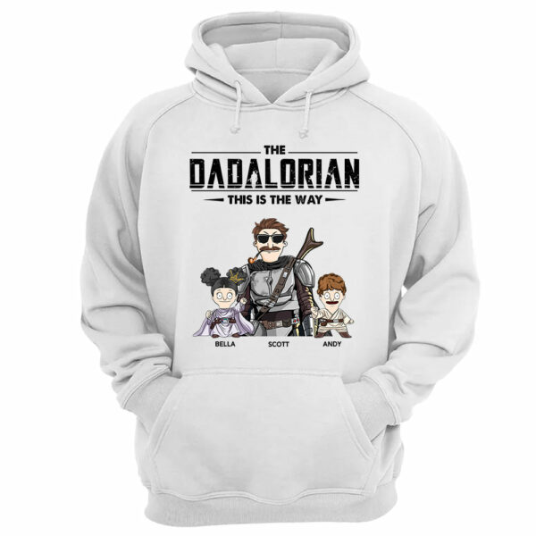 The Dadalorian This Is The Way Personalized Shirt Gift For Dad - Custom Nickname With Kids New - Image 11