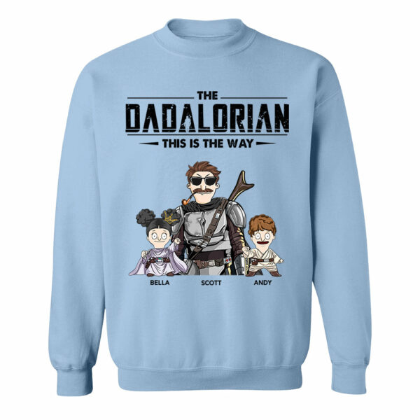 The Dadalorian This Is The Way Personalized Shirt Gift For Dad - Custom Nickname With Kids New - Image 10