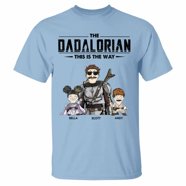 The Dadalorian This Is The Way Personalized Shirt Gift For Dad - Custom Nickname With Kids New - Image 5