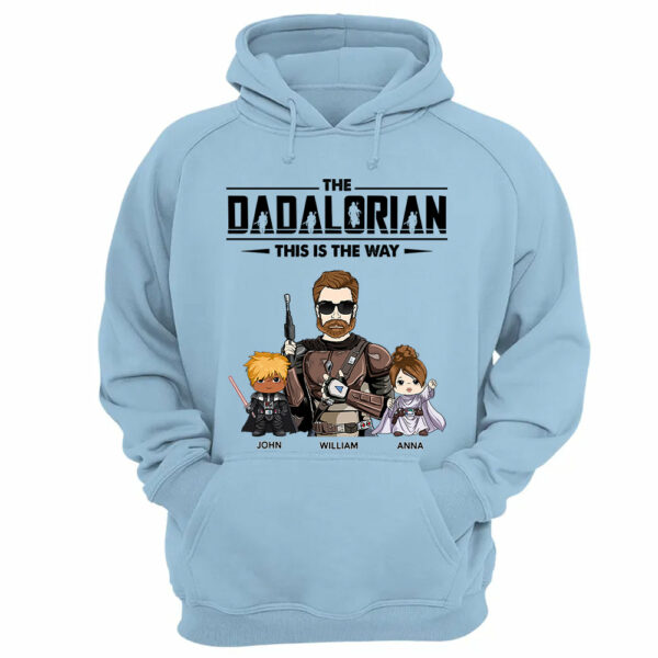 The Dadalorian This Is The Way Personalized Shirt Gift For Dad - Custom Nickname With Kids - Image 11