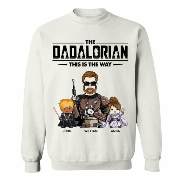 The Dadalorian This Is The Way Personalized Shirt Gift For Dad - Custom Nickname With Kids - Image 12