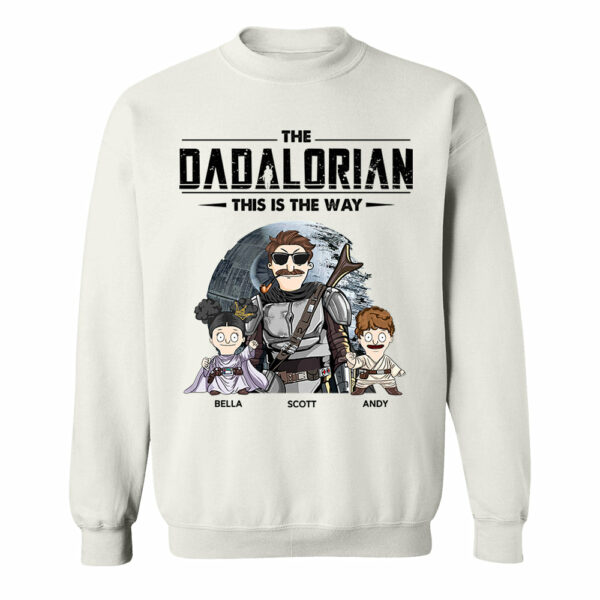 The Dadalorian This Is The Way Personalized Shirt Gift For Dad - Custom Nickname With Kids Vr2 New - Image 7