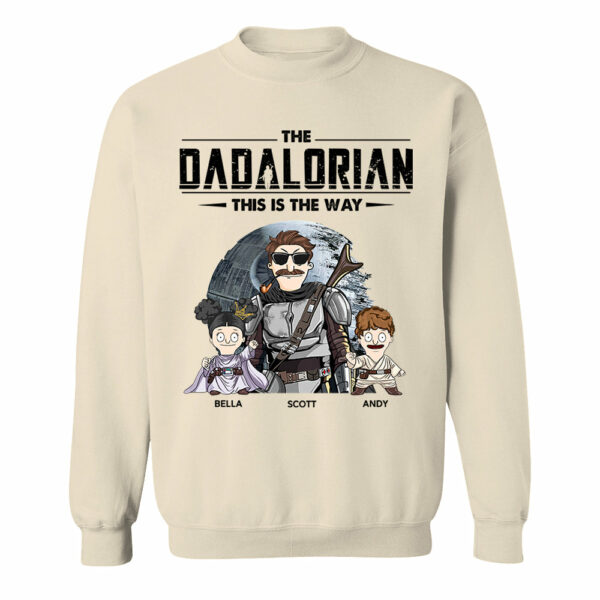 The Dadalorian This Is The Way Personalized Shirt Gift For Dad - Custom Nickname With Kids Vr2 New - Image 10