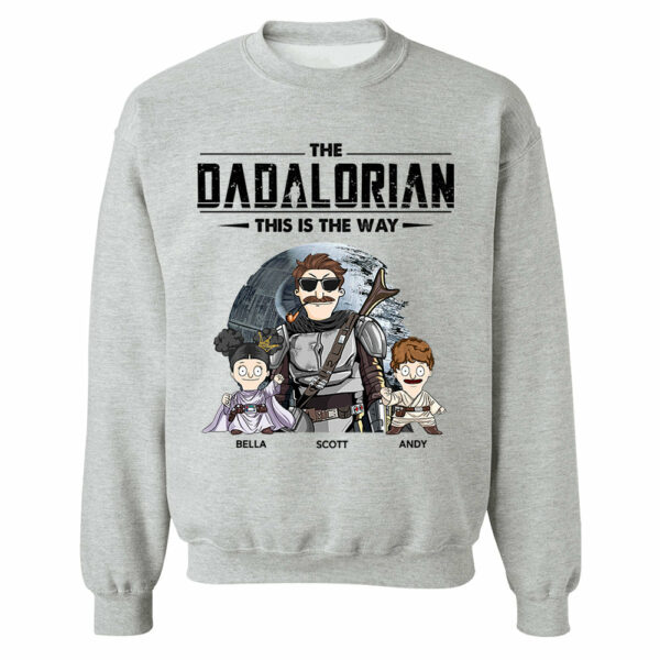 The Dadalorian This Is The Way Personalized Shirt Gift For Dad - Custom Nickname With Kids Vr2 New - Image 8
