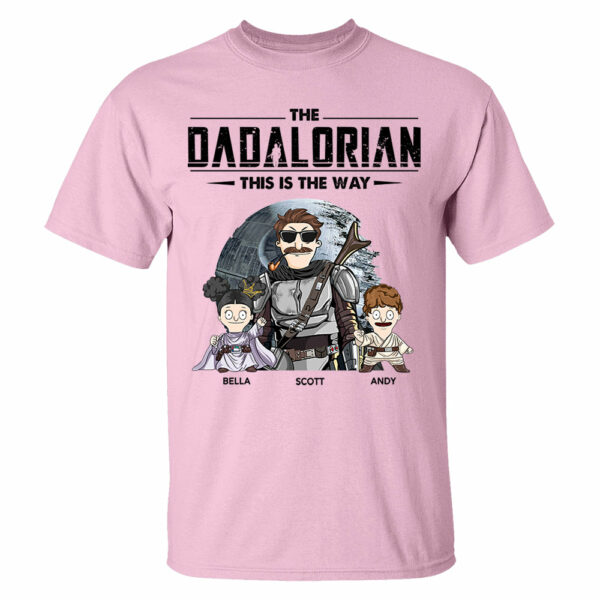The Dadalorian This Is The Way Personalized Shirt Gift For Dad - Custom Nickname With Kids Vr2 New - Image 6