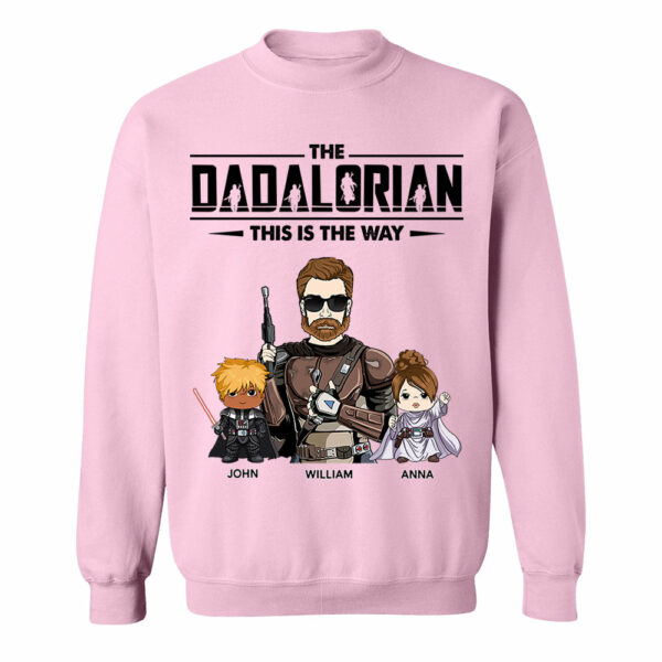 The Dadalorian This Is The Way Personalized Shirt Gift For Dad - Custom Nickname With Kids - Image 8