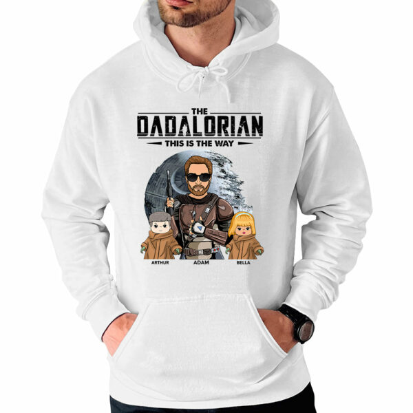 The Dadalorian With Kids - Personalized Shirt Gift For Dad Mom - Image 4