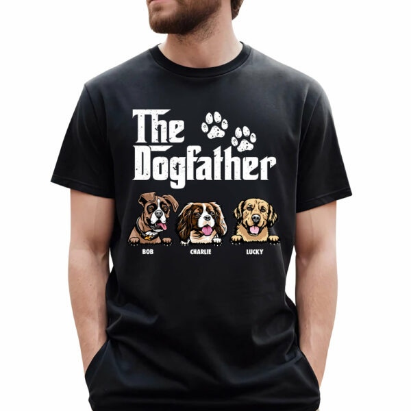 The Dog Father - Gift for Dog Dad, Dog Mom - Personalized Shirt - Image 2