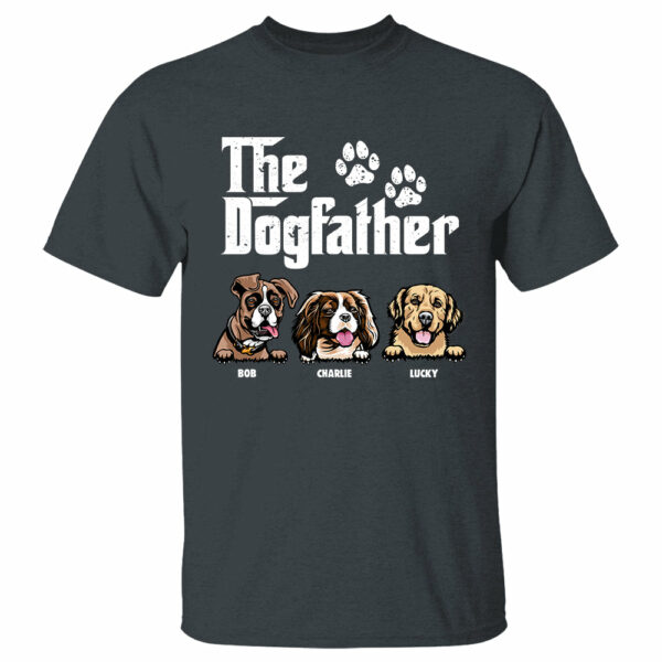 The Dog Father - Gift for Dog Dad, Dog Mom - Personalized Shirt - Image 3
