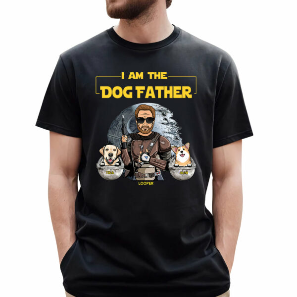 The Dog Father - Personalized Custom Shirt Gift For Dog Dad Dog Mom - Image 2