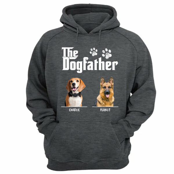 The Dog Father Personalized Custom Photo Dog Dad Shirt Basic Tee - Image 10