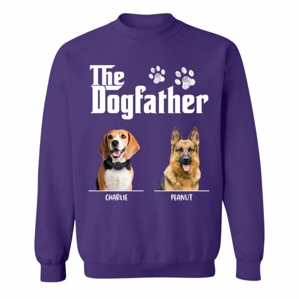 The Dog Father Personalized Custom Photo Dog Dad Shirt Basic Tee - Image 12