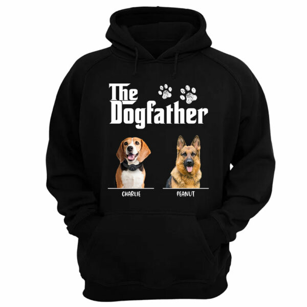 The Dog Father Personalized Custom Photo Dog Dad Shirt Basic Tee - Image 9