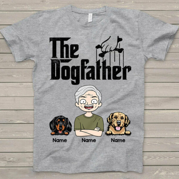 The Dog Fathers Personalized T-Shirt For Dog Dad - Image 2
