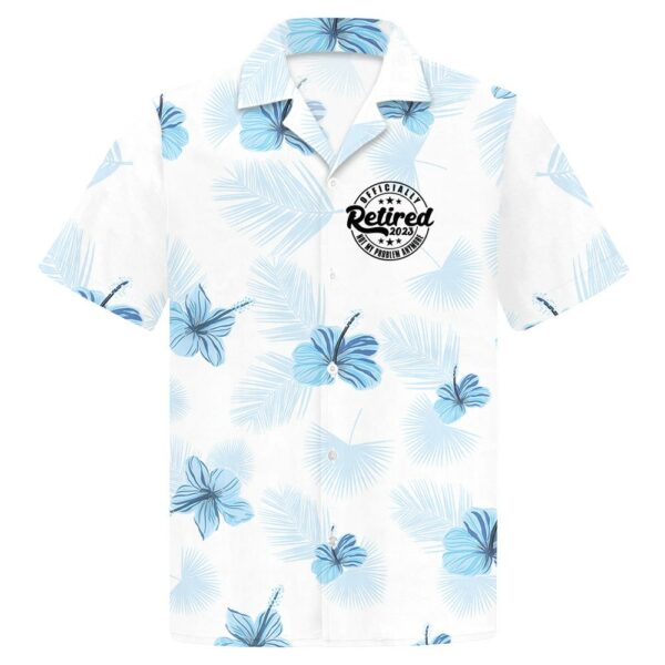 The Legend Has Officially Retired - Personalized Hibiscus Hawaiian Shirt Retirement Gift For Grandpa - Image 4