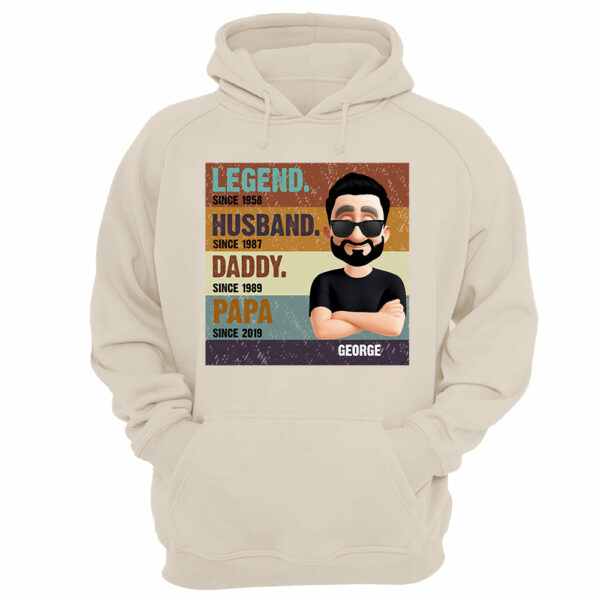The Legend Husband Daddy Papa, Custom Shirt Gift For Dad T1807 - Image 7