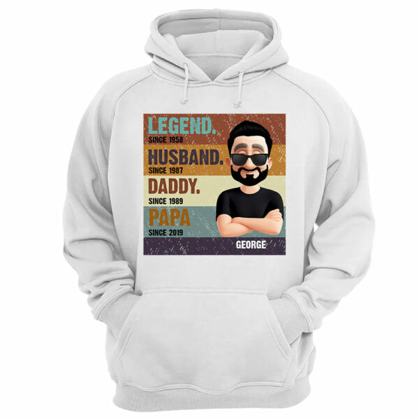 The Legend Husband Daddy Papa, Custom Shirt Gift For Dad T1807 - Image 4