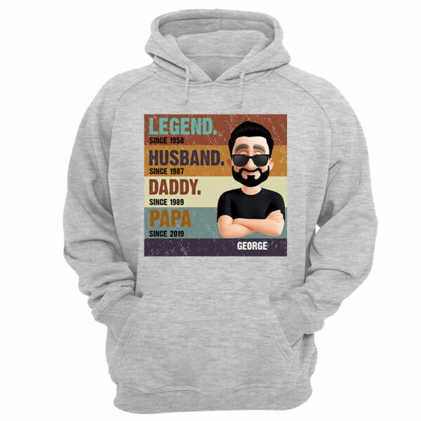 The Legend Husband Daddy Papa, Custom Shirt Gift For Dad T1807 - Image 10
