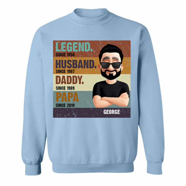 The Legend Husband Daddy Papa, Custom Shirt Gift For Dad T1807 - Image 13