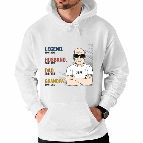 The Legend Husband Daddy Papa Custom Shirt Gift For Grandpa - Image 5