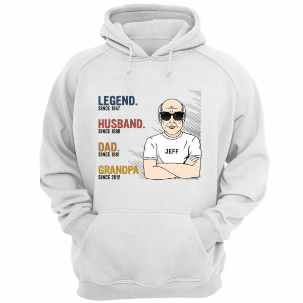 The Legend Husband Daddy Papa Custom Shirt Gift For Grandpa - Image 4