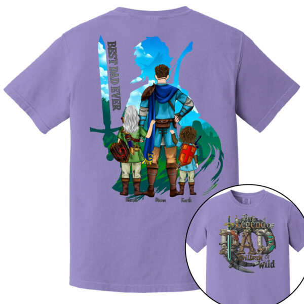 The Legend Of Dad Children Of the Wild - Personalized Shirt For Father's Day NA04 - Image 10