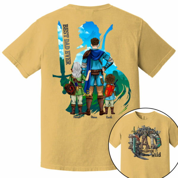 The Legend Of Dad Children Of the Wild - Personalized Shirt For Father's Day NA04 - Image 15