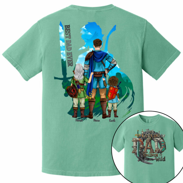 The Legend Of Dad Children Of the Wild - Personalized Shirt For Father's Day NA04 - Image 13