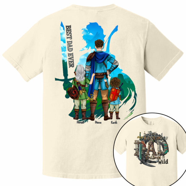 The Legend Of Dad Children Of the Wild - Personalized Shirt For Father's Day NA04 - Image 14