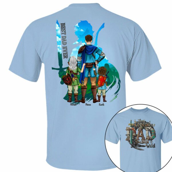 The Legend Of Dad Children Of the Wild - Personalized Shirt For Father's Day NA04 - Image 5