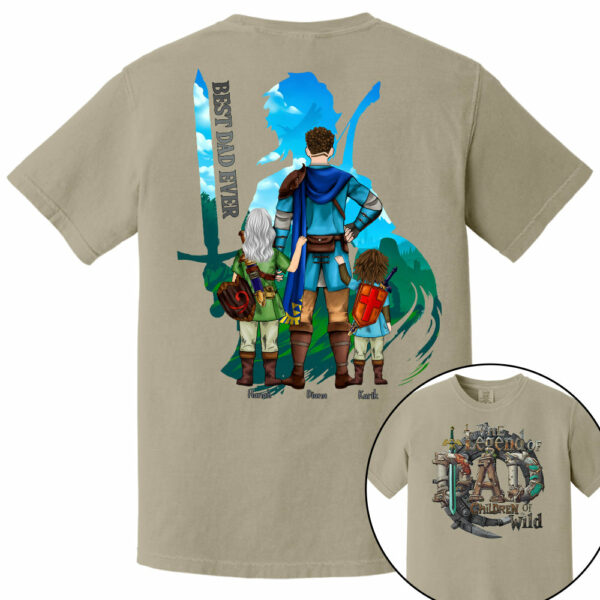 The Legend Of Dad Children Of the Wild - Personalized Shirt For Father's Day NA04 - Image 12
