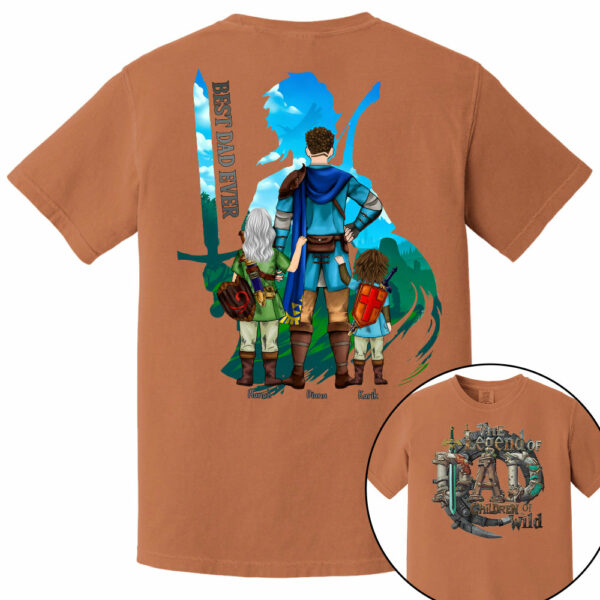 The Legend Of Dad Children Of the Wild - Personalized Shirt For Father's Day NA04 - Image 9