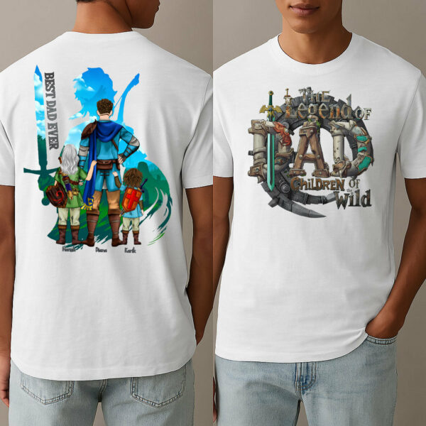 The Legend Of Dad Children Of the Wild - Personalized Shirt For Father's Day NA04