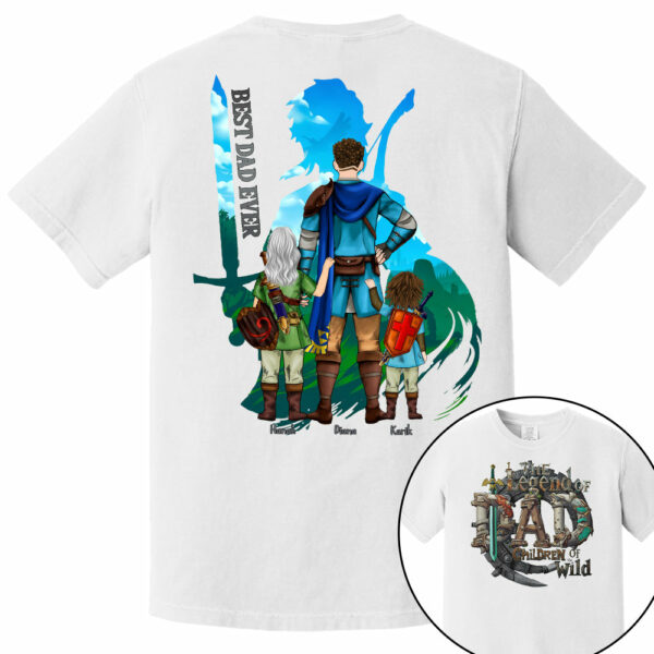 The Legend Of Dad Children Of the Wild - Personalized Shirt For Father's Day NA04 - Image 11