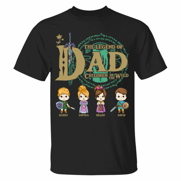 The Legend Of Dad, Children Of The Wild - Personalized Shirt Gift For Dad DO98 - Image 3