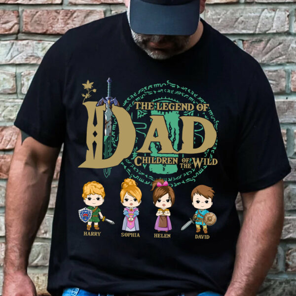 The Legend Of Dad, Children Of The Wild - Personalized Shirt Gift For Dad DO98