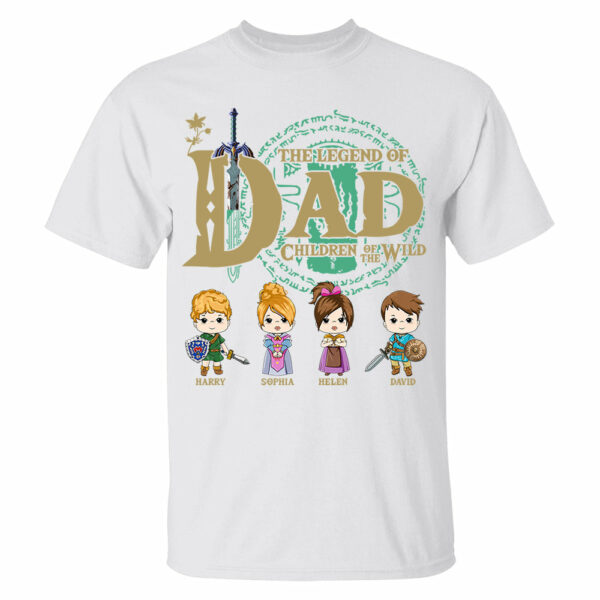 The Legend Of Dad, Children Of The Wild - Personalized Shirt Gift For Dad DO98 - Image 5